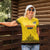 Custom Romania Rugby Women Polo Shirt Yellow Version Retro Style - Wonder Print Shop