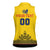 Custom Romania Rugby Women Sleeveless Polo Shirt Yellow Version Retro Style - Wonder Print Shop
