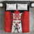 Custom Canada Hockey Bedding Set Moose Playing Ice Hockey