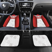 Custom Canada Hockey Car Mats Moose Playing Ice Hockey