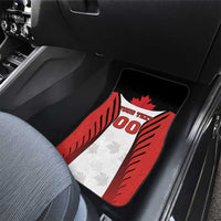 Custom Canada Hockey Car Mats Moose Playing Ice Hockey