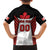 Custom Canada Hockey Family Matching Off The Shoulder Long Sleeve Dress and Hawaiian Shirt Moose Playing Ice Hockey