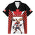 Custom Canada Hockey Family Matching Off The Shoulder Long Sleeve Dress and Hawaiian Shirt Moose Playing Ice Hockey
