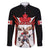 Custom Canada Hockey Family Matching Off Shoulder Maxi Dress and Hawaiian Shirt Moose Playing Ice Hockey