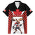 Custom Canada Hockey Family Matching Off Shoulder Short Dress and Hawaiian Shirt Moose Playing Ice Hockey
