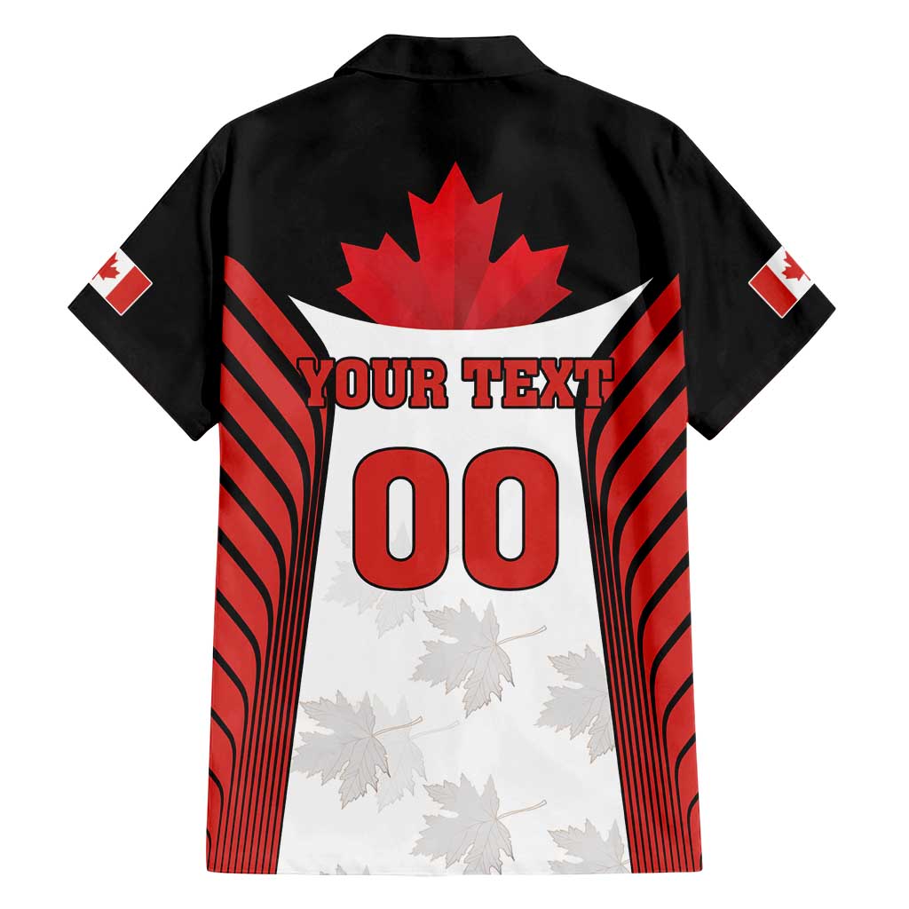 Custom Canada Hockey Family Matching Puletasi and Hawaiian Shirt Moose Playing Ice Hockey