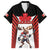 Custom Canada Hockey Family Matching Short Sleeve Bodycon Dress and Hawaiian Shirt Moose Playing Ice Hockey