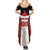 Custom Canada Hockey Family Matching Summer Maxi Dress and Hawaiian Shirt Moose Playing Ice Hockey