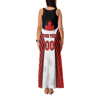 Custom Canada Hockey Family Matching Tank Maxi Dress and Hawaiian Shirt Moose Playing Ice Hockey