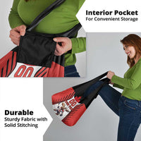 Custom Canada Hockey Grocery Bag Moose Playing Ice Hockey