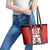 Custom Canada Hockey Leather Tote Bag Moose Playing Ice Hockey