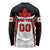 Custom Canada Hockey Long Sleeve Shirt Moose Playing Ice Hockey