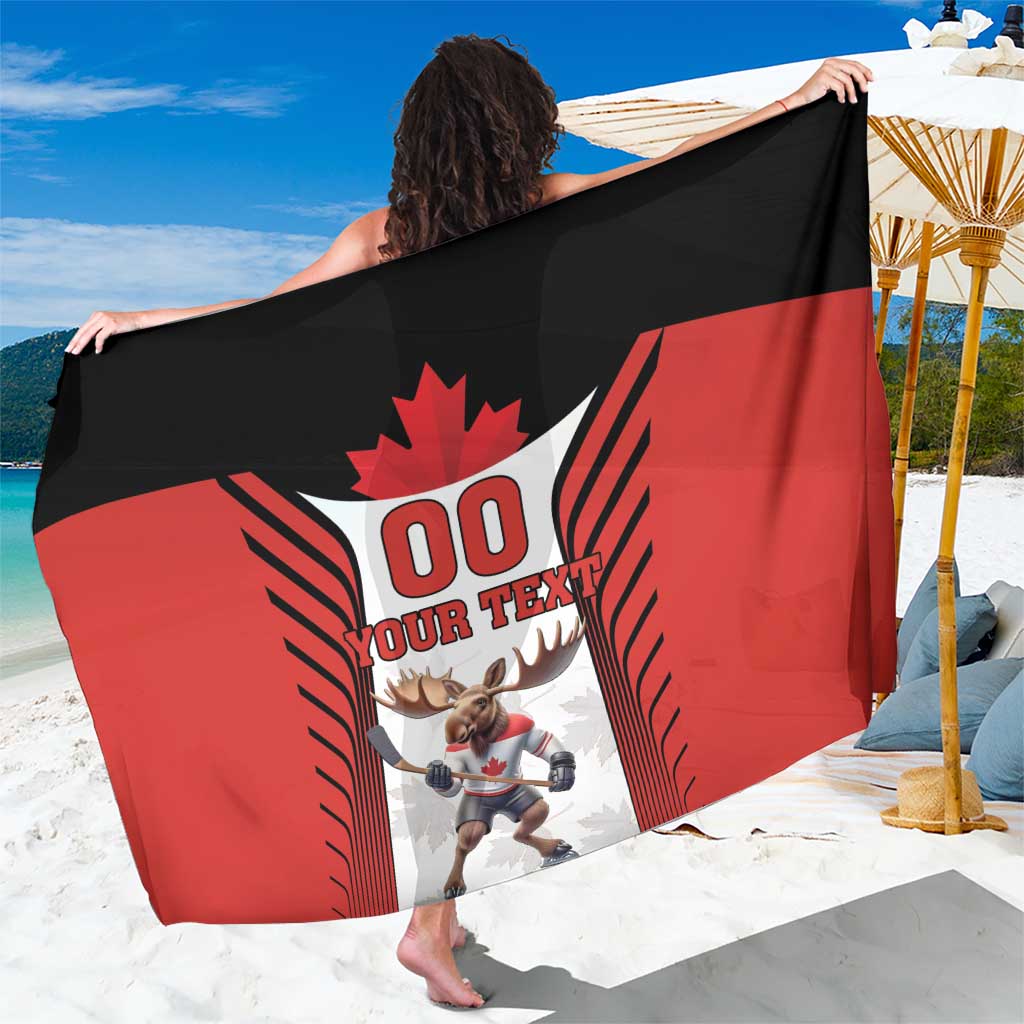 Custom Canada Hockey Sarong Moose Playing Ice Hockey