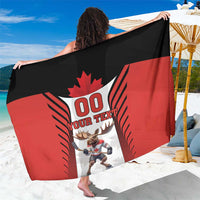 Custom Canada Hockey Sarong Moose Playing Ice Hockey