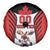 Custom Canada Hockey Spare Tire Cover Moose Playing Ice Hockey