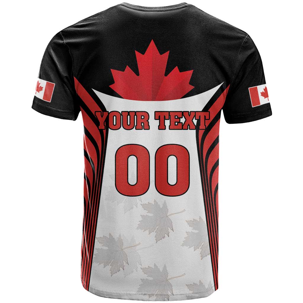 Custom Canada Hockey T Shirt Moose Playing Ice Hockey