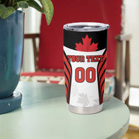 Custom Canada Hockey Tumbler Cup Moose Playing Ice Hockey