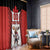 Custom Canada Hockey Window Curtain Moose Playing Ice Hockey