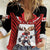 Custom Canada Hockey Women Casual Shirt Moose Playing Ice Hockey
