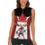 Custom Canada Hockey Women Sleeveless Polo Shirt Moose Playing Ice Hockey