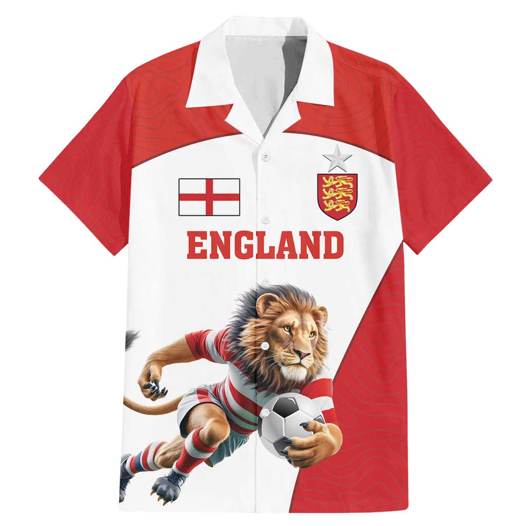 Custom England Football Family Matching Mermaid Dress and Hawaiian Shirt Lion Mascot Sporty Version