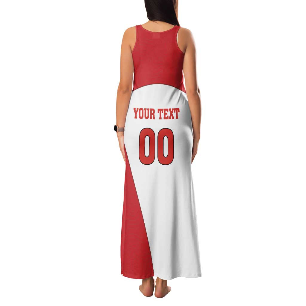 Custom England Football Family Matching Tank Maxi Dress and Hawaiian Shirt Lion Mascot Sporty Version