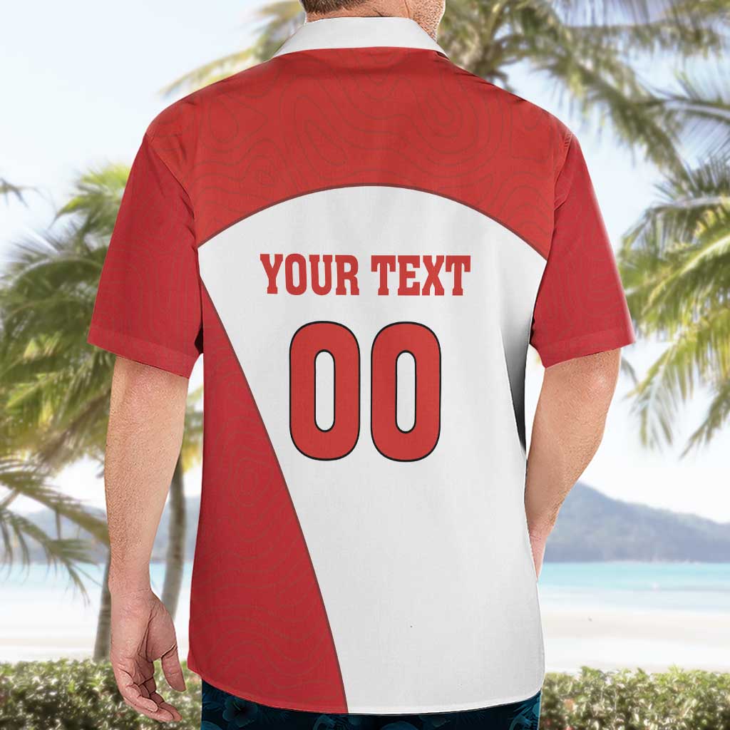 Custom England Football Hawaiian Shirt Lion Mascot Sporty Version