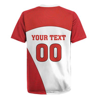 Custom England Football Rugby Jersey Lion Mascot Sporty Version