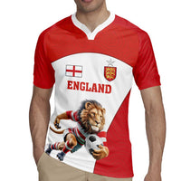 Custom England Football Rugby Jersey Lion Mascot Sporty Version