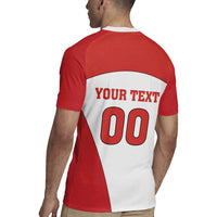 Custom England Football Rugby Jersey Lion Mascot Sporty Version