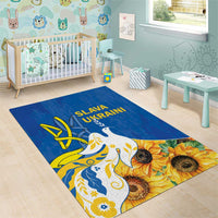 Stand For Ukraine Area Rug Dove Of Peace Sunflower