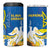 Stand For Ukraine 4 in 1 Can Cooler Tumbler Dove Of Peace Sunflower