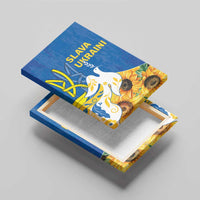 Stand For Ukraine Canvas Wall Art Dove Of Peace Sunflower