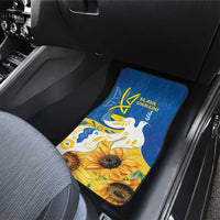 Stand For Ukraine Car Mats Dove Of Peace Sunflower