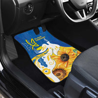 Stand For Ukraine Car Mats Dove Of Peace Sunflower