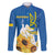 Stand For Ukraine Family Matching Off The Shoulder Long Sleeve Dress and Hawaiian Shirt Dove Of Peace Sunflower