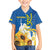 Stand For Ukraine Family Matching Off The Shoulder Long Sleeve Dress and Hawaiian Shirt Dove Of Peace Sunflower