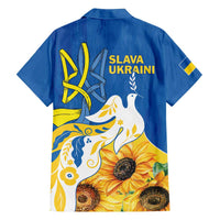 Stand For Ukraine Family Matching Puletasi and Hawaiian Shirt Dove Of Peace Sunflower