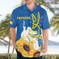 Stand For Ukraine Hawaiian Shirt Dove Of Peace Sunflower
