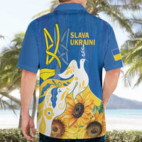 Stand For Ukraine Hawaiian Shirt Dove Of Peace Sunflower