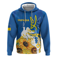 Stand For Ukraine Hoodie Dove Of Peace Sunflower