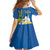 Stand For Ukraine Kid Short Sleeve Dress Dove Of Peace Sunflower