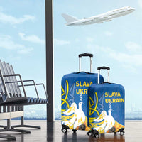 Stand For Ukraine Luggage Cover Dove Of Peace Sunflower