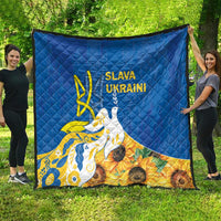 Stand For Ukraine Quilt Dove Of Peace Sunflower