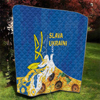 Stand For Ukraine Quilt Dove Of Peace Sunflower