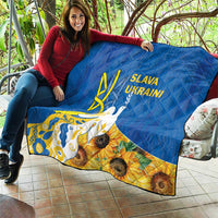 Stand For Ukraine Quilt Dove Of Peace Sunflower