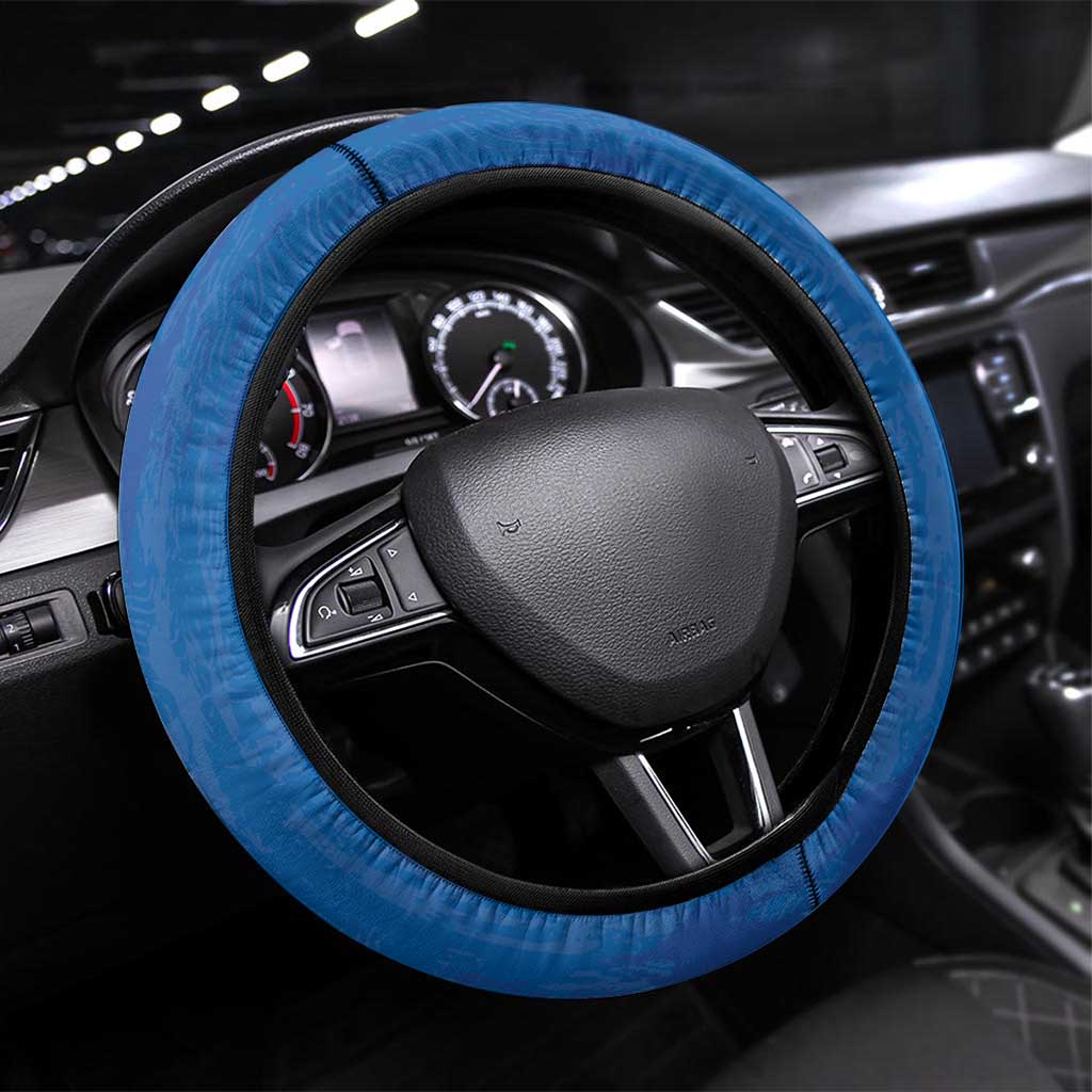 Stand For Ukraine Steering Wheel Cover Dove Of Peace Sunflower