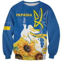 Stand For Ukraine Sweatshirt Dove Of Peace Sunflower