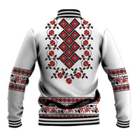 Ukraine Baseball Jacket Ukrainian Traditional Folk Patterns