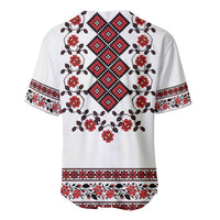 Ukraine Baseball Jersey Ukrainian Traditional Folk Patterns